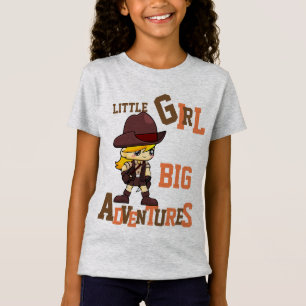 GIRLS kärlek ÄVENTYR Lägg till namn Back Girl Powe T-shirt