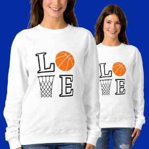 Girls KÄRLEK Basketball, Basketball Player-gåva T Shirt