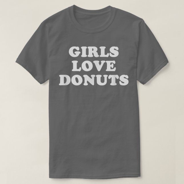 Girls Kärlek Donuts Retro T-Shirt (Design framsida)