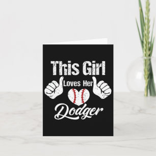 Girls Kärlek Her Dodger Sell Sport Sell Sell Kort