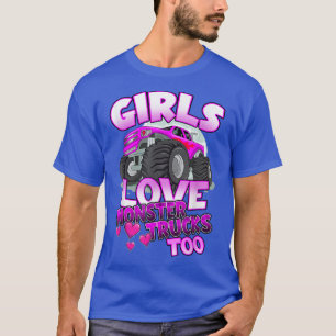 Girls Kärlek Monster Lastbilar för cute Girls Mons T Shirt