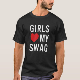 Girls Kärlek My Swag T Shirt