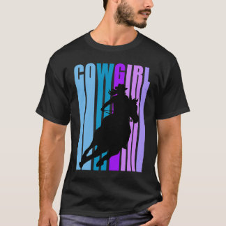 Girls Kärlek Rides Horses Birthday Cowgirl Rodeo G T Shirt