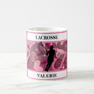 Girls Lacrosse Flytande Ro Hearts Kaffemugg