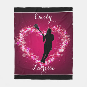 Girls Lacrosse Flyter Hearts Fleecefilt