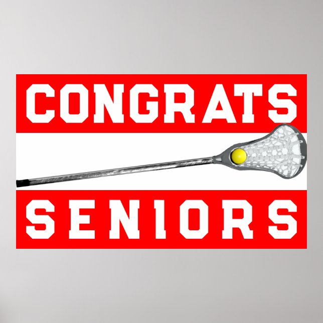 Girls Lacrosse Senior Night Poster (Framsidan)