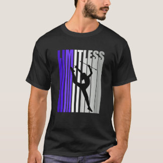 Girls Lila Rhythmic Gymnastics Birthday Retro Te T Shirt