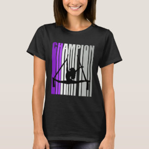 Girls Lilac Aerialist Girls Birthday Retro Vintage T Shirt