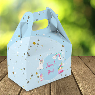 Girls Llamacorn Unicorn Grattis på födelsedagen Pa Presentaskar