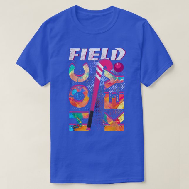 Girls Love Field Hockey Fun Birthday Gifts  T Shirt (Design framsida)