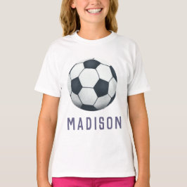 Girls Modern Ocer Jersey Number Sports T Shirt