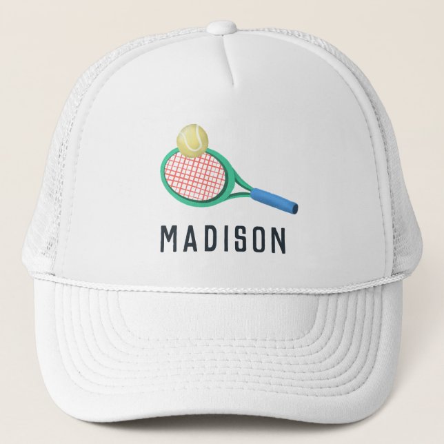 Girls Modern Sporty Tennis Kids Keps (Framsida)