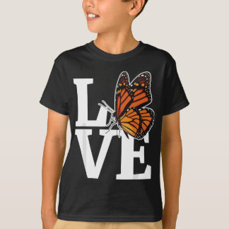 Girls Monarch Butterfly Milkweed Butterflies T Shirt
