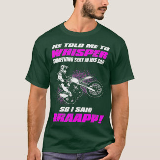 Girls Motocross Supercross Funny Gift för Dam T Shirt