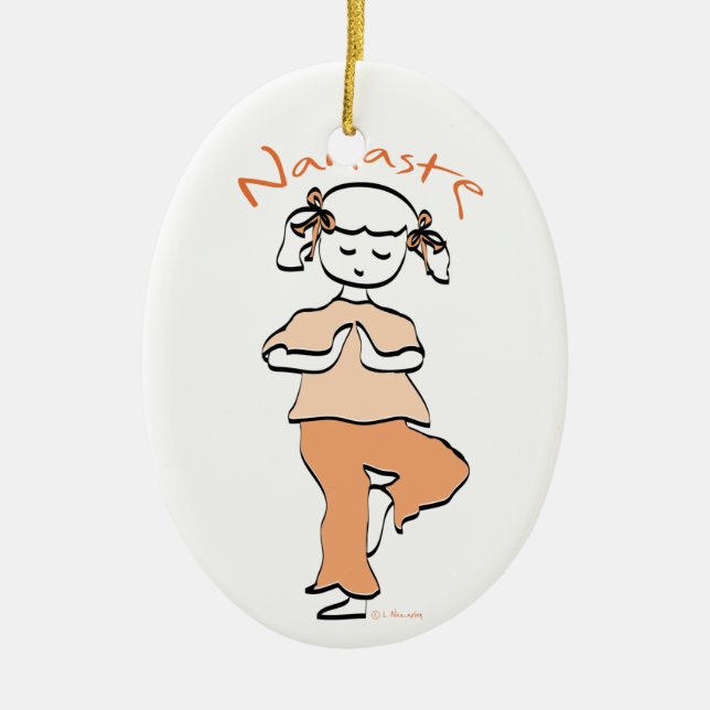 Girls Namaste Yoga Ornament (Framsidan)