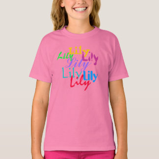 Girls Namn Passande T-shirt