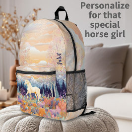Girls Palomino Horse Equestrian Desert Personalize
