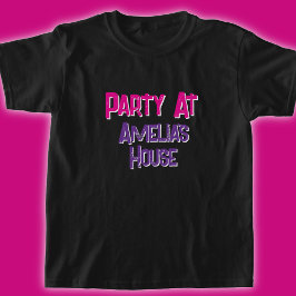 Girls Personlig Födelsedagsfest T Shirt