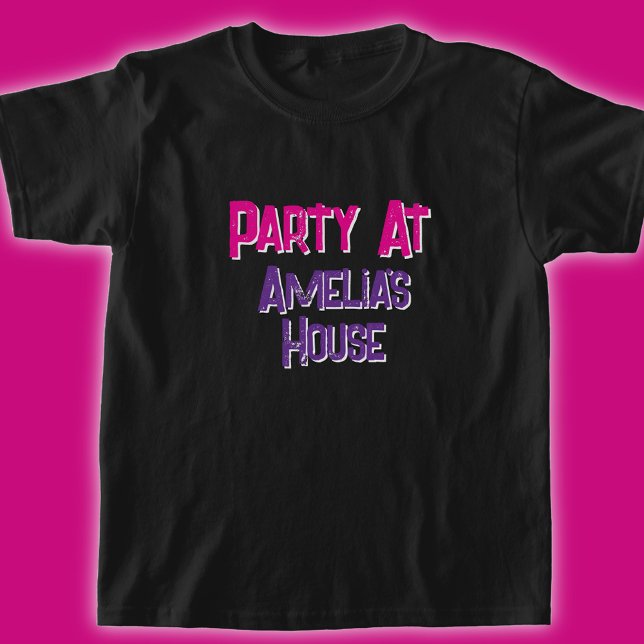 Girls Personlig Födelsedagsfest T Shirt (Skapare uppladdad)