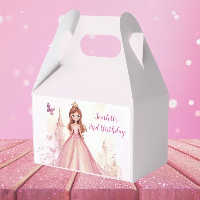 Girls Personlig Rosa Princess Birthday Presentaskar (Skapare uppladdad)