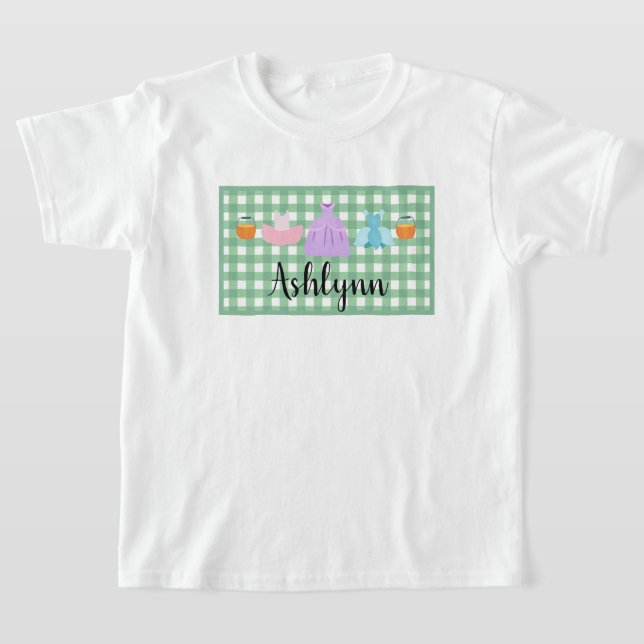 Girls Play Bus eller godis T-Shirt (Laydown)