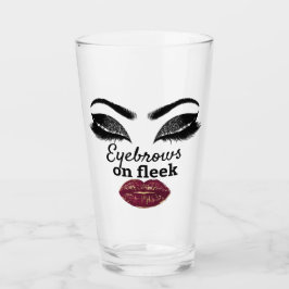 Girls Power Anpassningsbar Möhippa Red Kiss Läppar Glaskopp