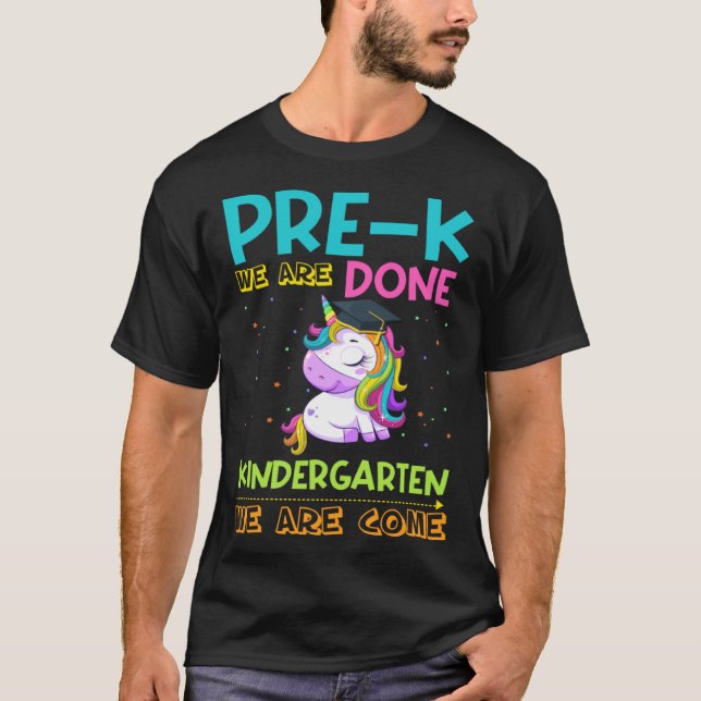 Girls Pre-K Graduation Magical Unicorn T Shirt (Framsida)