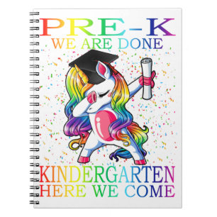 Girls Pre-K Studenten Magic Unicorn Gift Anteckningsbok