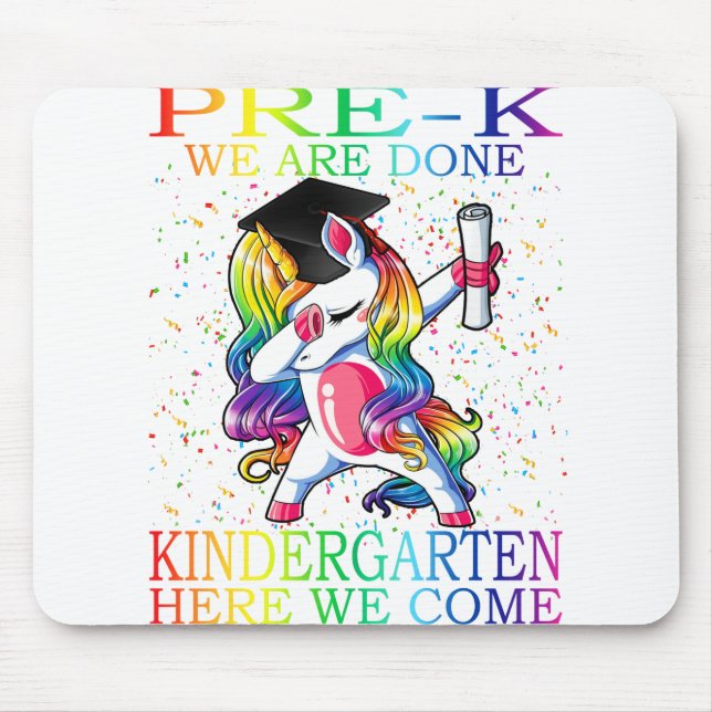 Girls Pre-K Studenten Magic Unicorn Gift Musmatta (Framsidan)
