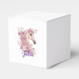Girls Pretty Ponies Pastel Floral Horse Presentaskar