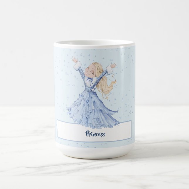 Girls Princess Enchanted Snöflingor Kaffemugg (Center)