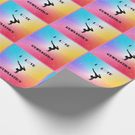 Girls Rainbow "I Kärlek Gymnastics" Presentpapper