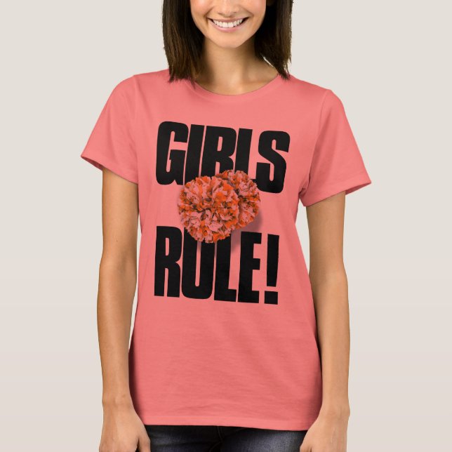 GIRLS REGEL! Cheerlead T-shirt (Framsida)