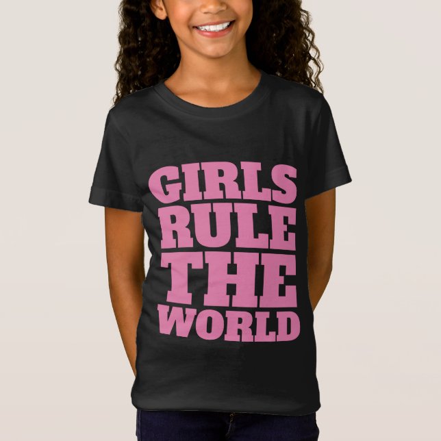 GIRLS REGLERAR VÄRLDENS T-Shirts Tees (Framsida)