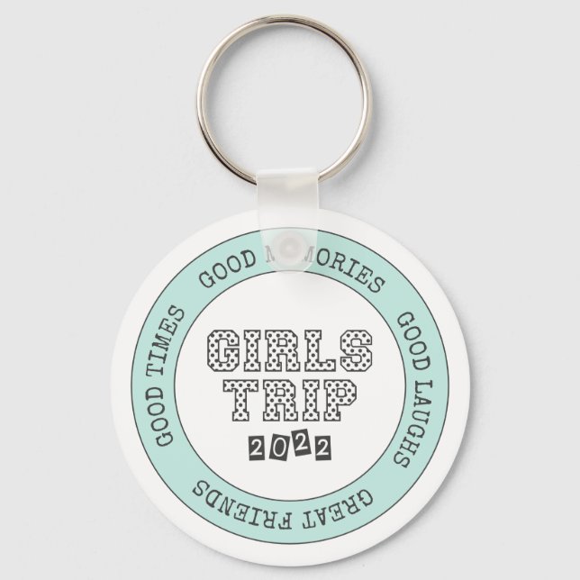 Girls Resa 2022 Girls Helg Vacation Getaway Nyckelring (Framsida)