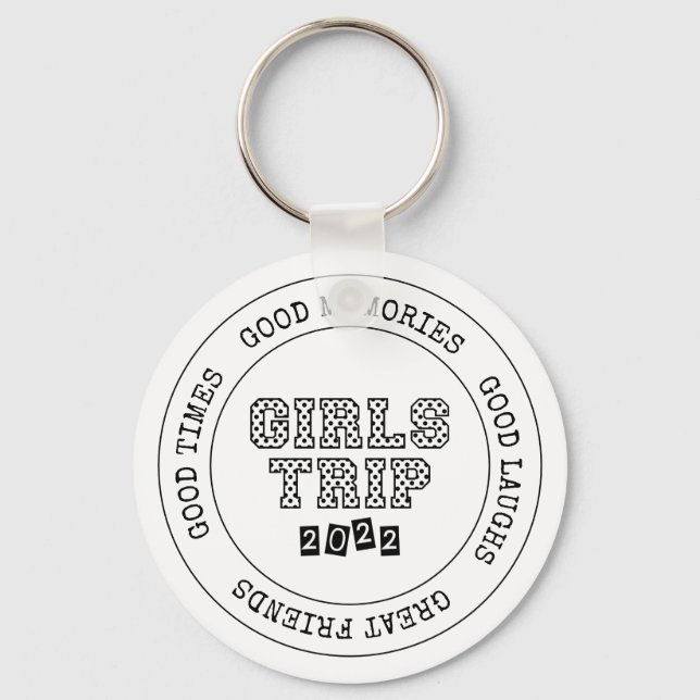 Girls Resa 2022 Girls Helg Vacation Getaway Nyckelring (Framsida)