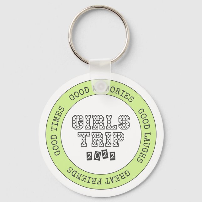 Girls Resa 2022 Girls Helg Vacation Getaway Nyckelring (Framsida)