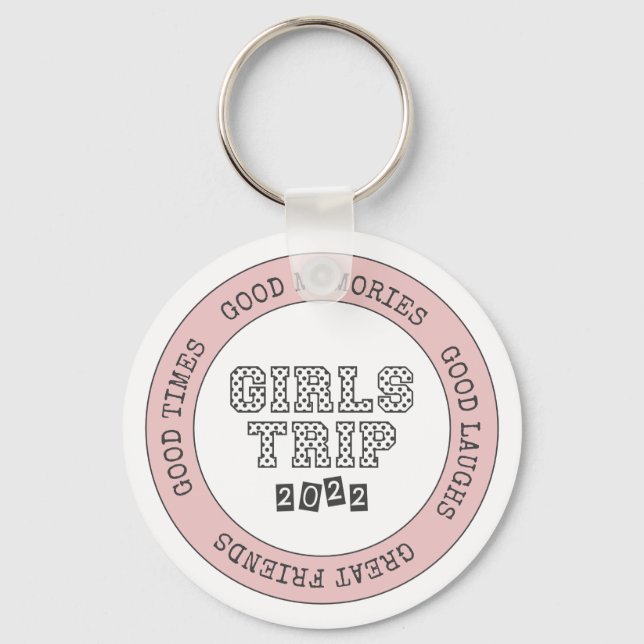Girls Resa 2022 Girls Helg Vacation Getaway Nyckelring (Framsida)