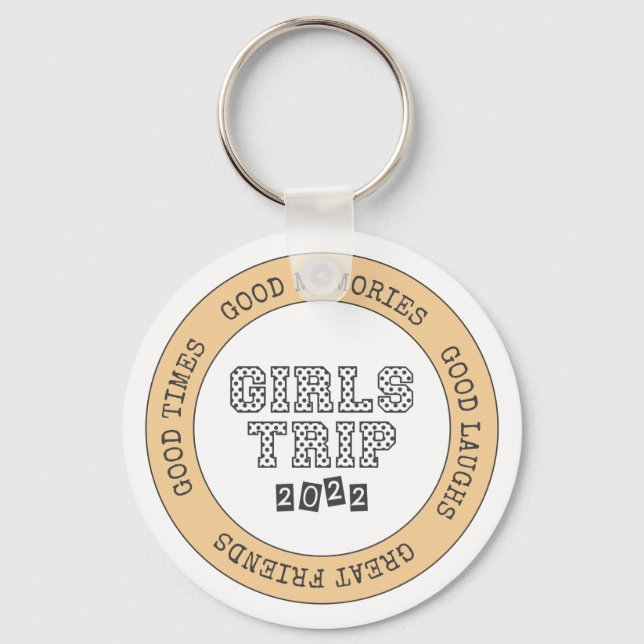 Girls Resa 2022 Girls Helg Vacation Getaway Nyckelring (Framsida)