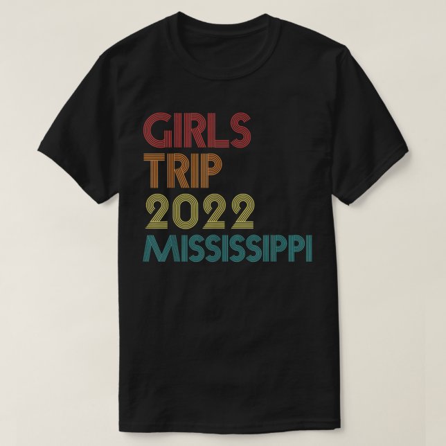 Girls Resa 2022 Mississippi Vacation Matching Vint T Shirt (Design framsida)