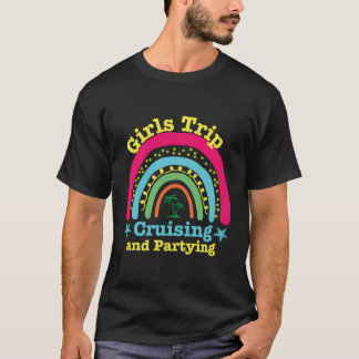 Girls Resa 2024 Cruising and Partying Cruise Squad T Shirt