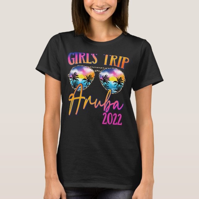 Girls Resa Aruba 2022 Sunglass Sommarmatchning G T Shirt (Framsida)