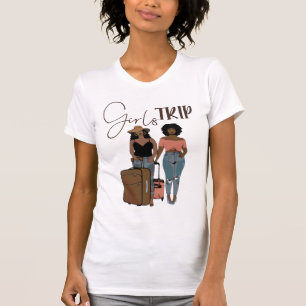 Girls Resa Black Kärlek Travel African American Af T Shirt
