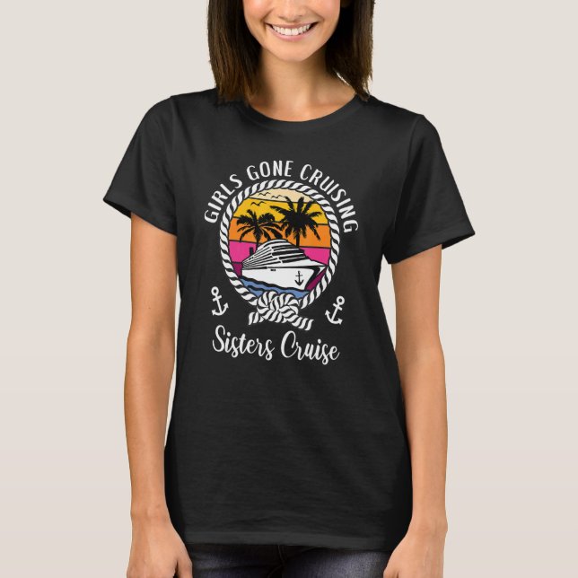 Girls Resa Cruise Girls Borta Cruising Sisters Cru T Shirt (Framsida)