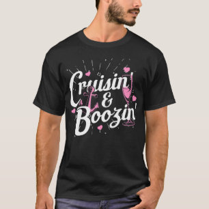Girls Resa Cruisin Boozin Funny Cruise Frakt Cruis T Shirt