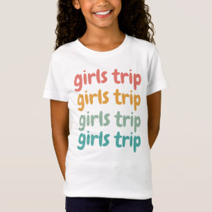 Girls Resa Cute Retro Girls Helg Getaway Vacay T Shirt