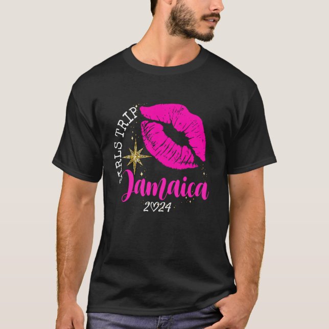 Girls Resa Jamaica 2024 Beach Womens Vacation Birt T Shirt (Framsida)