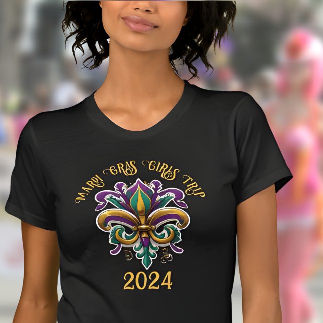 Girls Resa Mardi Gras 2024 T Shirt (Skapare uppladdad)