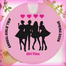 Girls Resa-minnesnyckelkedja Rosa och svart