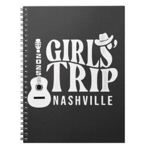 Girls Resa Nashville 2025 Vacation Summer Anteckningsbok